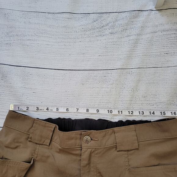 Duluth Trading Co Size L x 32 Men's DuluthFlex Dry on the Fly Pants Dark Tan - Picture 3 of 7